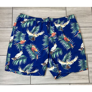 Caribbean Swimwear Men’s Swim Trunks 4XB Big‎ Bright Tropical Drawstring Pockets